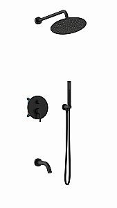 Душевая система Vincea Villa VSFW-1VL3MB черный купить в интернет-магазине сантехники Sanbest