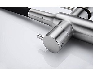 Смеситель для кухни Paulmark Salix Sa213419-BS брашированная сталь купить в интернет-магазине сантехники Sanbest