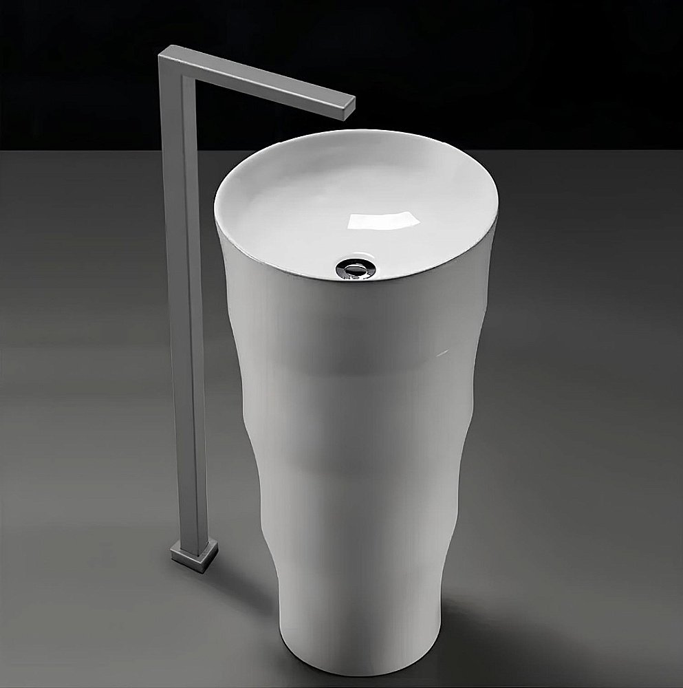 Напольная раковина CeruttiSpa Alessia 42 CT7834 белая купить в интернет-магазине Sanbest