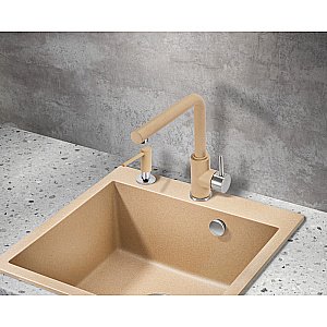 Смеситель для кухни Milacio Ultra MCU.555.BG бежевый/хром купить в интернет-магазине сантехники Sanbest