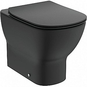 Унитаз приставной Ideal Standard TESI T0077V3 черный матовый, безободковый купить в интернет-магазине Sanbest