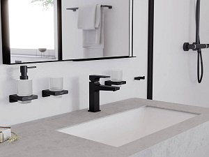 Стакан Hansgrohe AddStoris 41749670 черный купить в интернет-магазине сантехники Sanbest