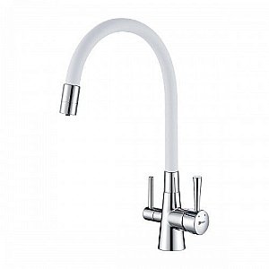 Смеситель для кухни Lemark Comfort LM3075C-White купить в интернет-магазине сантехники Sanbest