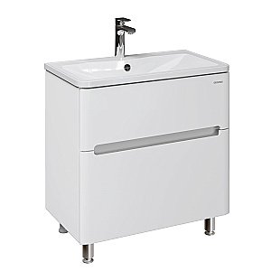 Тумба с раковиной напольная Grossman АДЕЛЬ-НОРМА 80 белая для ванной в интернет-магазине Sanbest
