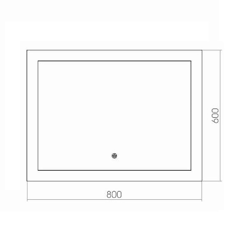 Зеркало Azario Норма 80х60 в ванную от интернет-магазине сантехники Sanbest