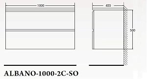 Тумба с раковиной BelBagno ALBANO 100 Bianco Lucido для ванной в интернет-магазине Sanbest