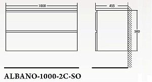 Тумба с раковиной BelBagno ALBANO 100 Bianco Lucido для ванной в интернет-магазине Sanbest