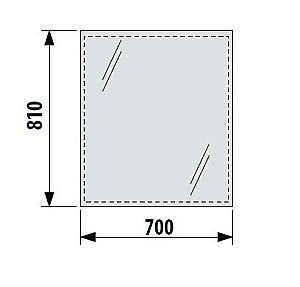 Зеркало Jika Clear 4.5573.1 70x81 в ванную от интернет-магазине сантехники Sanbest