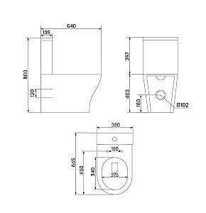 Унитаз Iddis Stone STNRDSEi24 безободковый, с бачком, с крышкой микролифт купить в интернет-магазине Sanbest