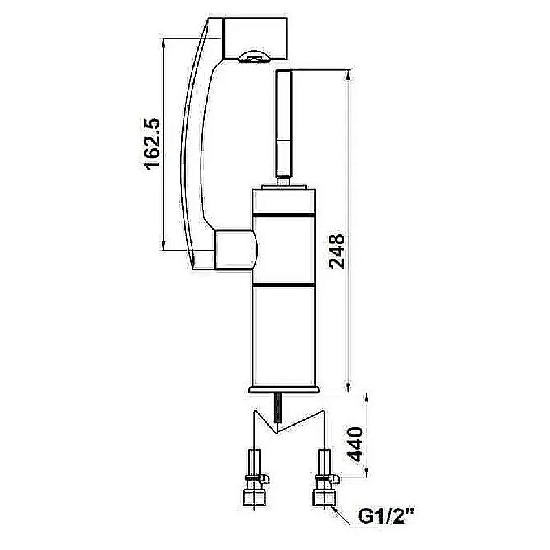 Смеситель для раковины Kaiser Merkur 27011 купить в интернет-магазине сантехники Sanbest
