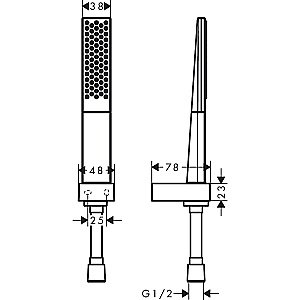 Душеввой гарнитур Hansgrohe Rainfinity 26856700 белый матовый купить в интернет-магазине сантехники Sanbest