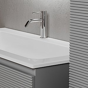 Тумба с раковиной Sancos Folk 80 FL80ES Ergraut soft для ванной в интернет-магазине Sanbest