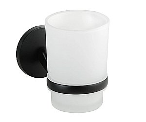 Стакан для зубных щеток Bemeta Nox 102410010 черный матовый купить в интернет-магазине сантехники Sanbest