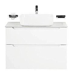 Тумба с раковиной и столешницей BelBagno ETNA H60 2C 80 Bianco Lucido для ванной в интернет-магазине Sanbest
