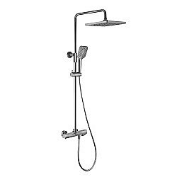 Душевая система Vincea Next VSFS-1N1TGM вороненая сталь купить в интернет-магазине сантехники Sanbest