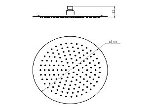 Верхний душ Bien 30 BD34027106 купить в интернет-магазине сантехники Sanbest