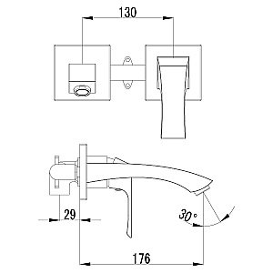 Смеситель для раковины Lemark Unit LM4526C купить в интернет-магазине сантехники Sanbest