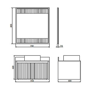 Тумба с раковиной Comforty Марсель 75 белая матовая для ванной в интернет-магазине Sanbest