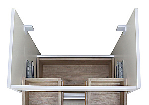 Тумба с раковиной Azario Мила 60Н CS00091364 белая матовая для ванной в интернет-магазине Sanbest