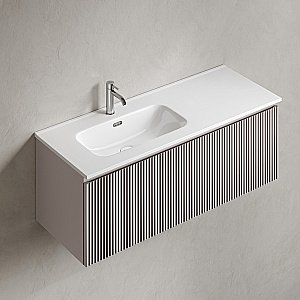 Тумба с раковиной Sancos Snob R 1.0 SNR1.0120LSM/SNR1.0120RSM Doha Soft для ванной в интернет-магазине Sanbest
