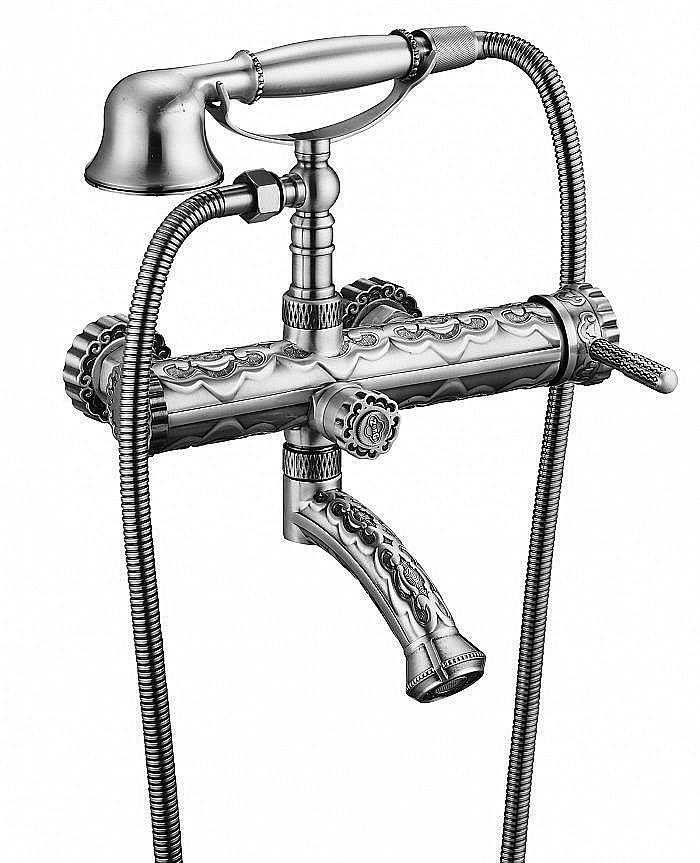 Смеситель для ванны и душа Zorg Antic A 100W-SL купить в интернет-магазине сантехники Sanbest