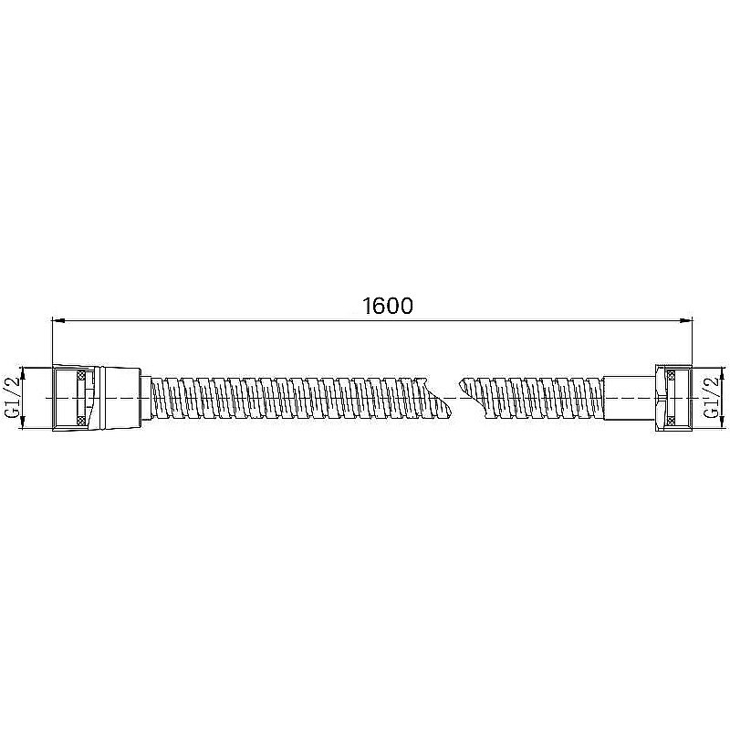Душевой шланг Aquatek 160 AQ2101MB черный купить в интернет-магазине сантехники Sanbest