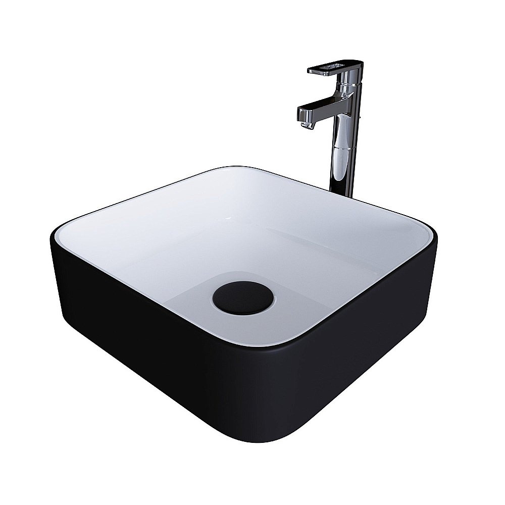 Раковина Grossman Color GR-4042BW черно-белый купить в интернет-магазине Sanbest