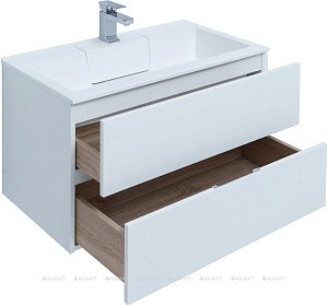 Мебель для ванной Aquanet Алвита 235339 80 белый для ванной в интернет-магазине Sanbest