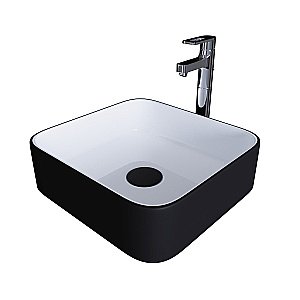 Раковина Grossman Color GR-4042BW черно-белый купить в интернет-магазине Sanbest