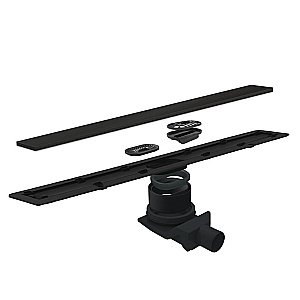 Душевой трап Pestan Confluo Frameless Line Matte Black 300 купить в интернет-магазине Sanbest