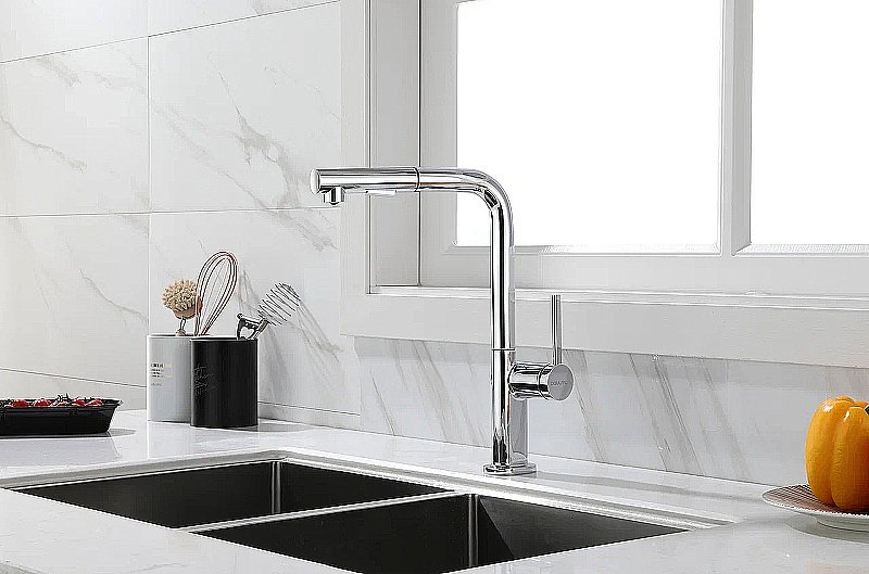 Смеситель для кухни Paulmark Neo Ne214419-CR хром купить в интернет-магазине сантехники Sanbest