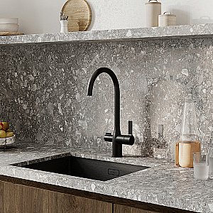 Смеситель для кухни Iddis Pure PURBLFJi05 черный матовый купить в интернет-магазине сантехники Sanbest