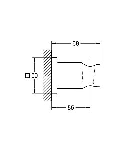 Держатель ручного душа Grohe Rainshower 27075000 купить в интернет-магазине сантехники Sanbest