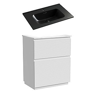 Тумба с раковиной Sancos FOLK Floor FL70FW/CN7007MB 70 Bianco для ванной в интернет-магазине Sanbest