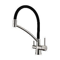 Смеситель для кухни Paulmark Sigen Si213111-BS брашированная сталь купить в интернет-магазине сантехники Sanbest