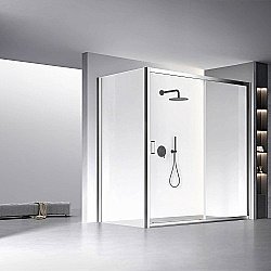 Душевой уголок Veconi Rovigo RV060-19090-01-C5 190х90 стекло прозрачное/профиль хром купить в интернет-магазине Sanbest