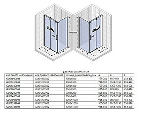 Душевой уголок Riho OCEAN O203 120x90 купить в интернет-магазине Sanbest