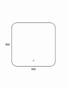 Зеркало Taliente Zled TA-Zled-B8080 80 в ванную от интернет-магазине сантехники Sanbest