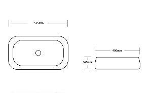 Раковина накладная CeruttiSpa 56,5 CR0086 MMW1 мрамор белый матовый купить в интернет-магазине Sanbest