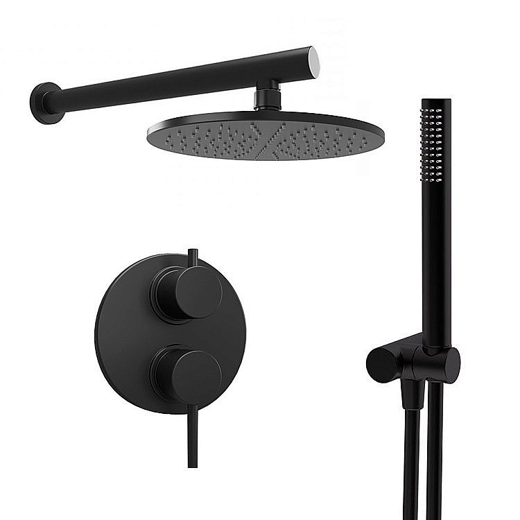 Душевая система PAINI Cox 78PZSET26911SH черная матовая купить в интернет-магазине сантехники Sanbest