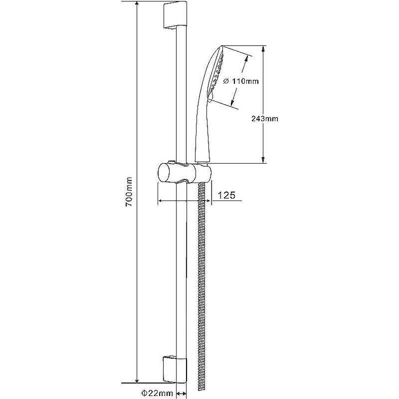 Душевой гарнитур Orange O-Shower OS805cr хром купить в интернет-магазине сантехники Sanbest
