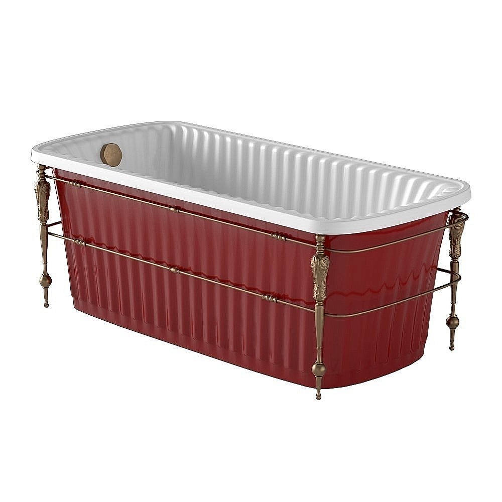 Ванна Migliore Olivia Console 26828 174x83 белая,красная,бронза купить в интернет-магазине Sanbest