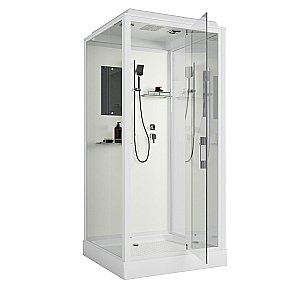 Душевая кабина Niagara Standart ST80/15Q 80х80 стекло прозрачное/профиль белый купить в интернет-магазине Sanbest