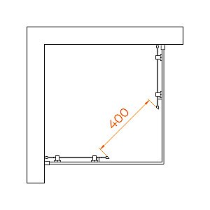 Душевой уголок RGW Passage PA-030B 70 3508103077-14 стекло прозрачное/профиль черный купить в интернет-магазине Sanbest