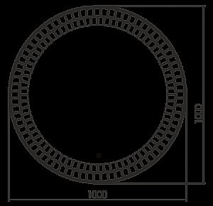 Зеркало с подсветкой ART&MAX ACERRA AM-Ace-1000-DS-F в ванную от интернет-магазине сантехники Sanbest