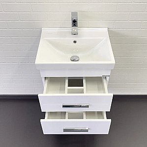 Тумба с раковиной Comforty Никосия 50 00-00018022 белая для ванной в интернет-магазине Sanbest