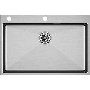 Кухонная мойка Paulmark Vast-Edge 75 PM777551-BS брашированная сталь купить в интернет-магазине сантехники Sanbest