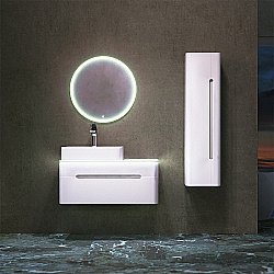 Тумба с раковиной Jorno Shine 90 белая для ванной в интернет-магазине Sanbest