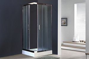 Душевой уголок Royal Bath HPD RB1011HPD-C-CH 110х100 рифленое стекло/профиль хром купить в интернет-магазине Sanbest