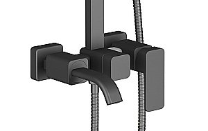 Душевая система Timo Selene SX-1013/03 черная матовая купить в интернет-магазине сантехники Sanbest